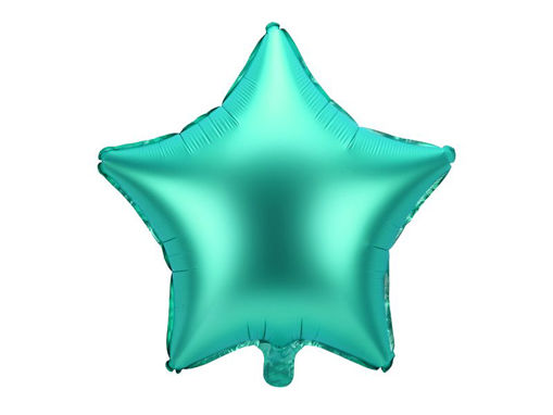 Picture of FOIL BALLOON STAR SATIN GREEN 18 INCH